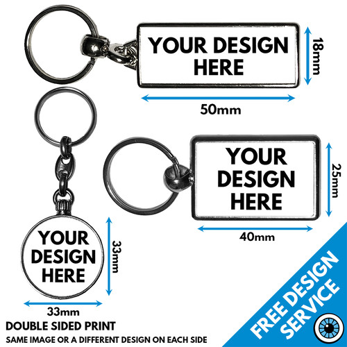 Custom printed metal key - custom,
