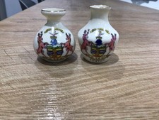  2 x -Buxton   - Crested Ware- Wilton China Hand Painted