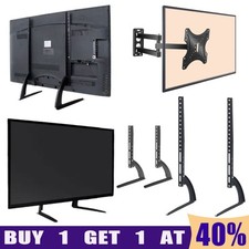 Universal TV Stand Table Top Legs Mount For 14"-75'' LED Flat Pedestal Bracket