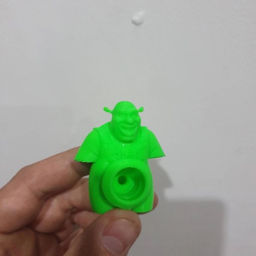 Shrek toothpaste topper.