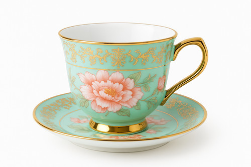 Bone china tea cup saucer - bone,