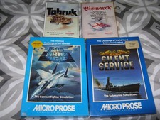 Silent Service-F15 Strike Eagle-Tobruk & Bismark. Spectrum 48/128k Untested 