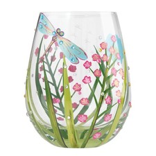 Lolita Dragonfly Stemless Wine Glass  NEW  6000226