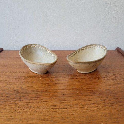 Pair vintage studio - pair, pottery