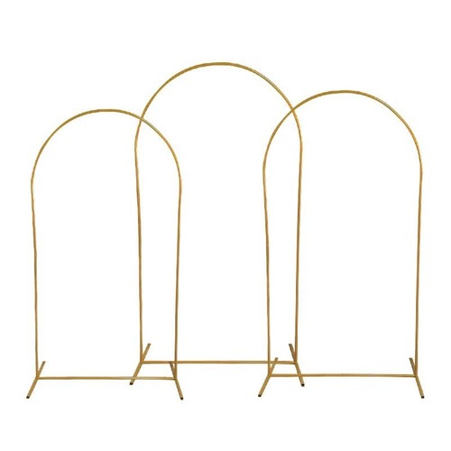 Gold wedding arch stand metal - gold,