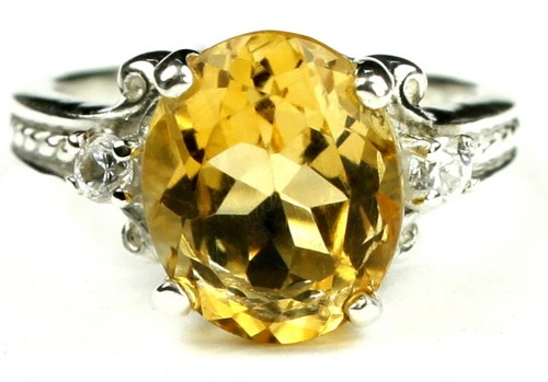 Citrine solid 925 sterling - solid,