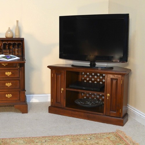 Mahogany corner unit - tv,