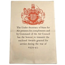 WW2 AIR COUNCIL Medal Box