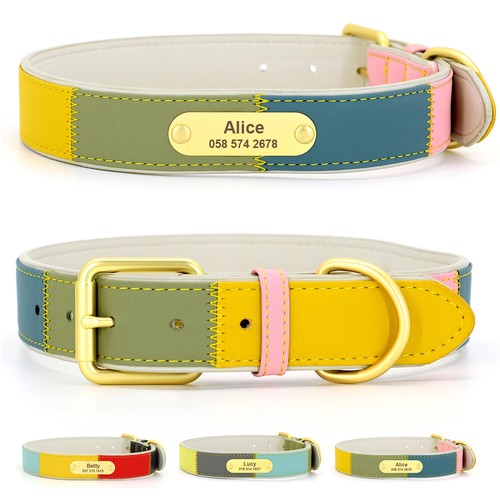 Soft leather personalised dog - soft,