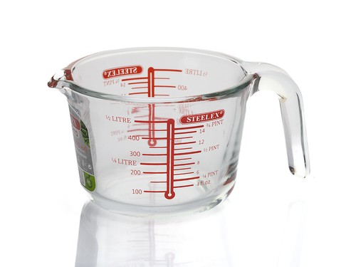 Steelex glass measuring jug - glass,