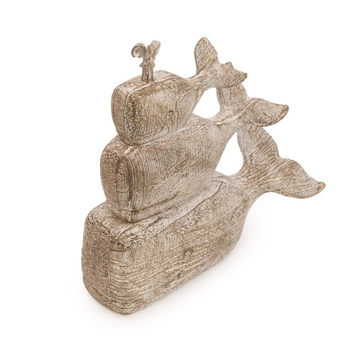 Stacked whales rustic washed - stacked,