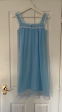 1960s baby blue vintage babydoll coquette dress nightdress