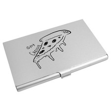 'Cheesy Pizza' Business Card Holder / Credit Card Wallet (CH00047635)