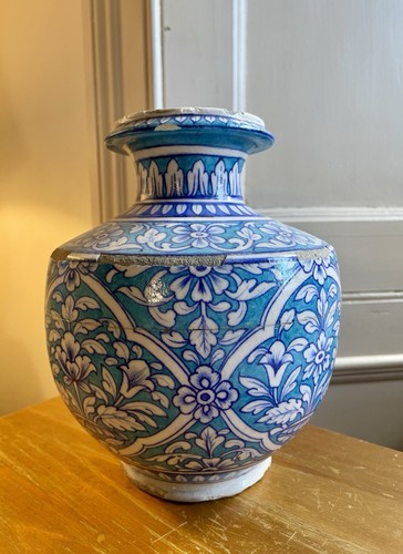 Antique multan pottery vase - antique,
