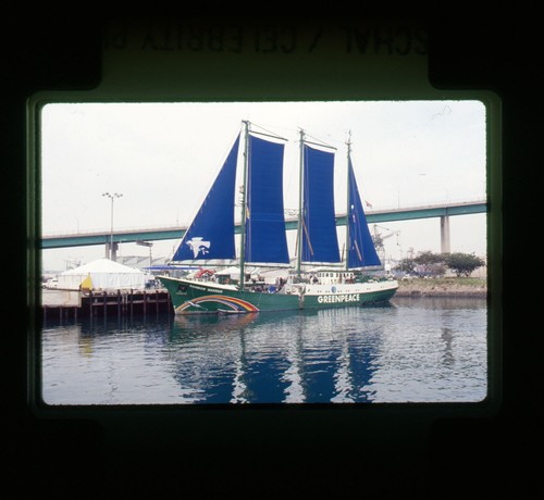 1992 greenpeace boat benefit - boat,