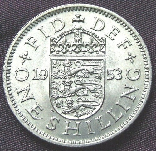 1953 english shilling - 1953,