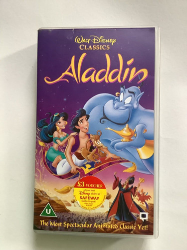 Walt disney aladdin vhs - walt, (vhs