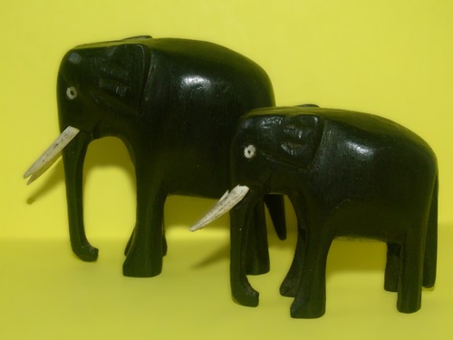 Two small vintage wooden - small,