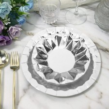 25 SILVER 9" Metallic Round