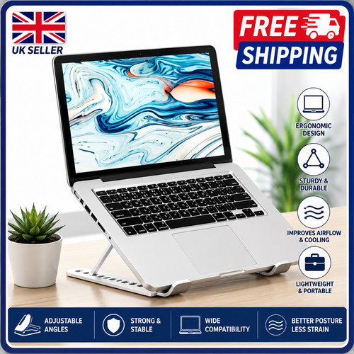 Adjustable aluminium laptop - aluminium,