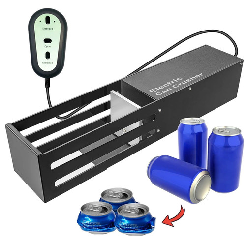 Electric can crusher - crusher, 12/16oz