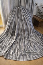 NEXT Silver Velvet Curtains, L