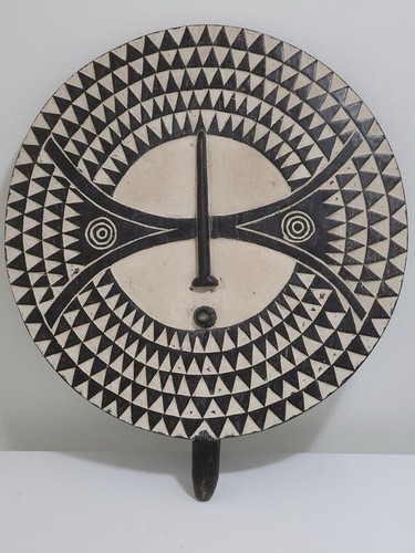 African wood shield decoration