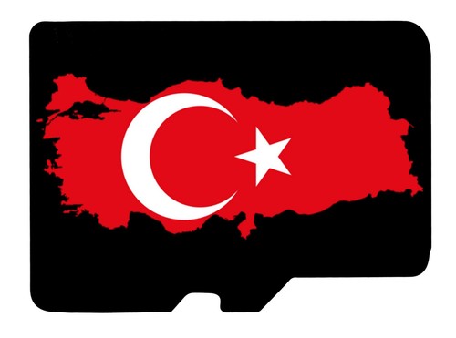 Turkey topo map - topo, microsd