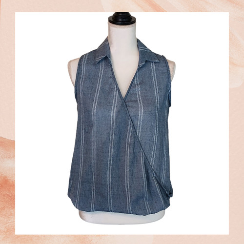 Cozy casual blue sleeveless - cozy,