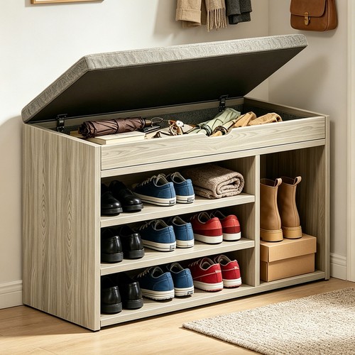 Shoe bench storage rack - shoe,