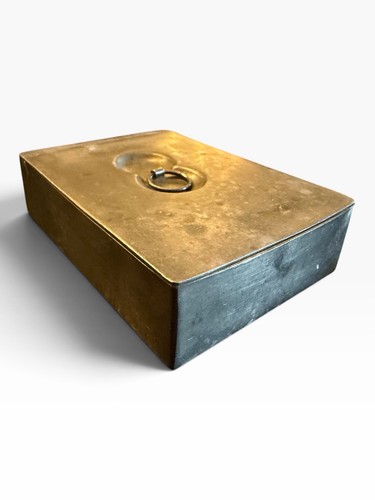 Antique pewter snuff box - pewter,