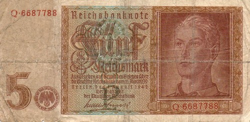Genuine german reichsmark - 5,