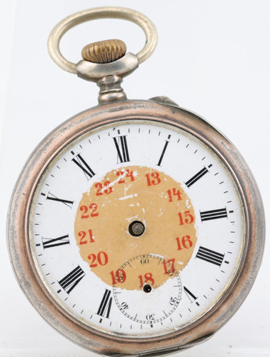 Ww1 800 silver military pocket - silver,