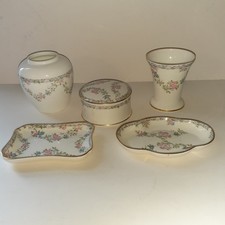 Coalport Trellis Rose Lot of 5