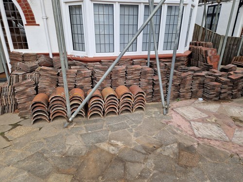 Acme dark red plain tiles - acme,