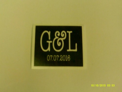 Personalised letter date - &,