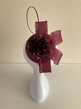A fabulous Plum Red Sinamay