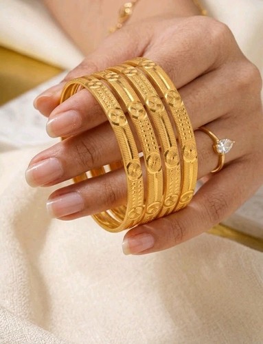 Ethnic bangles 22k gold - ethnic,