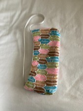 Suzi Smith Cute Art Deco Inspired Small Shoulder Bag with leaf Design Sequins