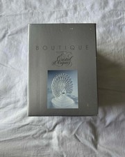 Cristal de Argues France Peacock Statue Figurine 19.7x17 Cm Boxed