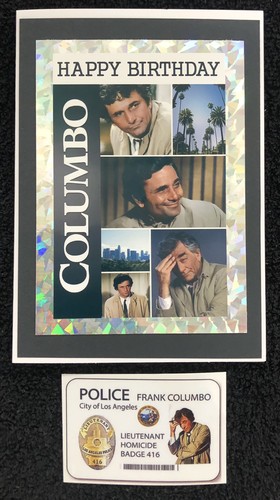 Columbo luxury birthday card - columbo,