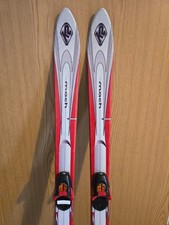 K2 Mach S Skis 125cm with Salomon 305 Bindings All-Mountain Red/White