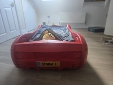 Toddler Racing Car Bed with