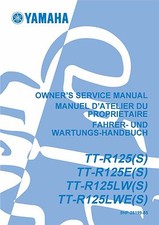 Yamaha owners service manual 2004 TTR 125, TT-R125(S), TT-R125E(S), TT-R125LW(S)