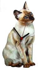 Siamese Cat Clock - Siamese