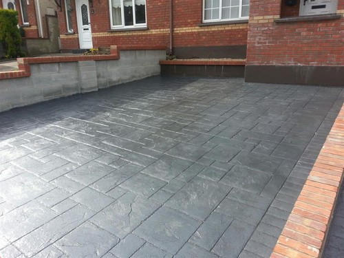 Imprinted concrete colour
