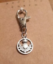 KEYRING CHARM SCOTTISH THISTLE