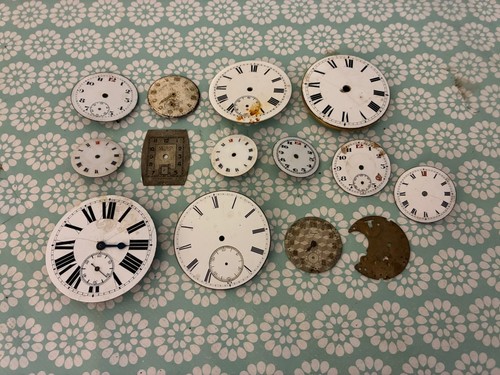 Antique enamel pocket watch - enamel,