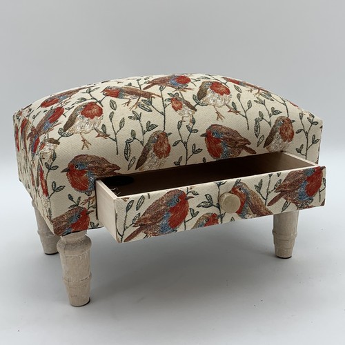 Footstool multi coloured - footstool, multi-coloured