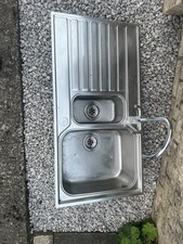 Stainless Steel Kitchen Sink Double Bowl with Drainer